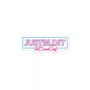 Just Build It Neon Sticker
