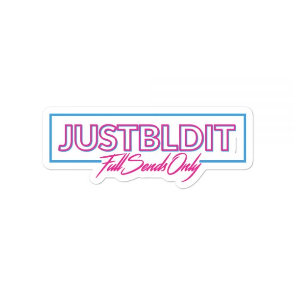 Just Build It Neon Sticker - Image 2